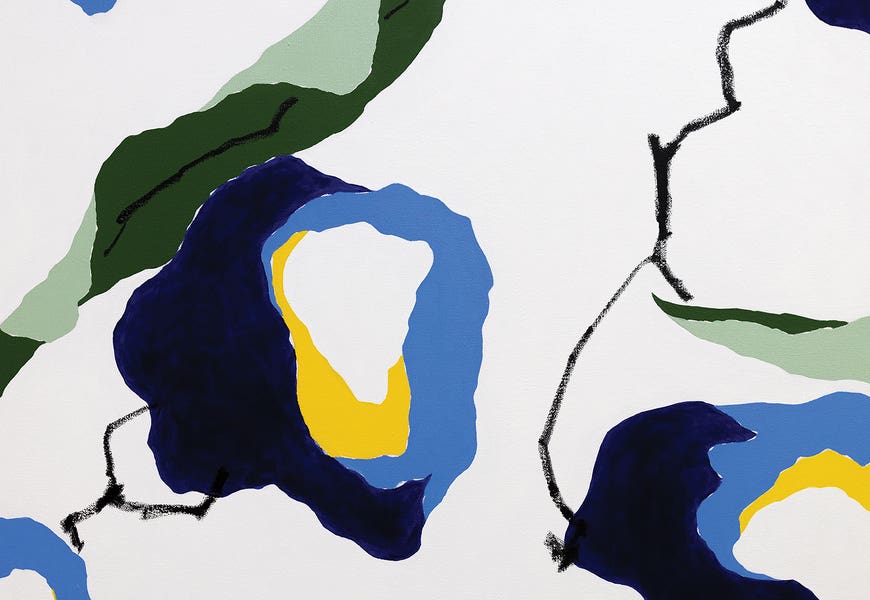 Flores Azules I by Laura Welshans