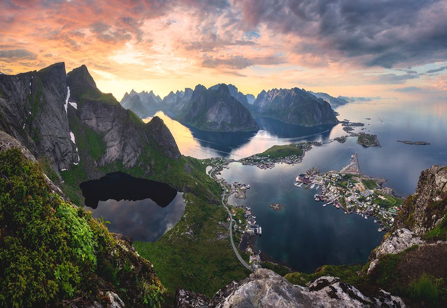 Midnight Sun In Reinebringen by Lauri Lohi