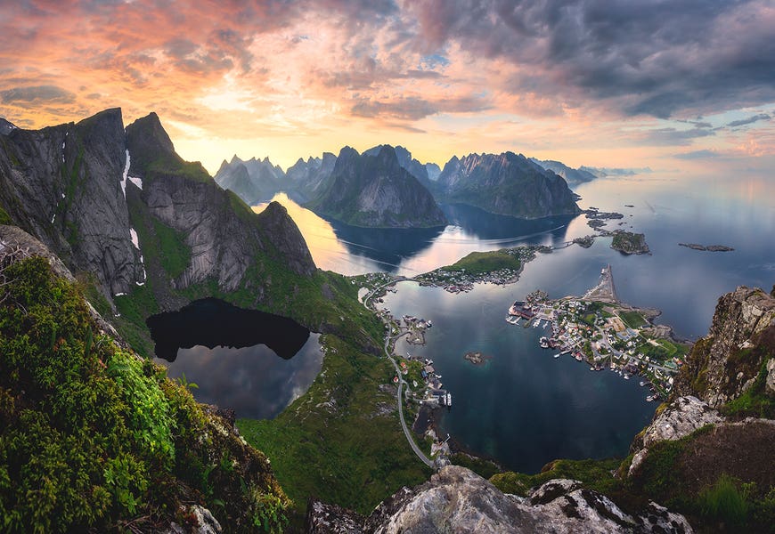 Midnight Sun In Reinebringen by Lauri Lohi