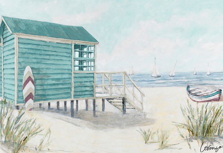 Beach Cabins Fun Times by Lorenzo Collective