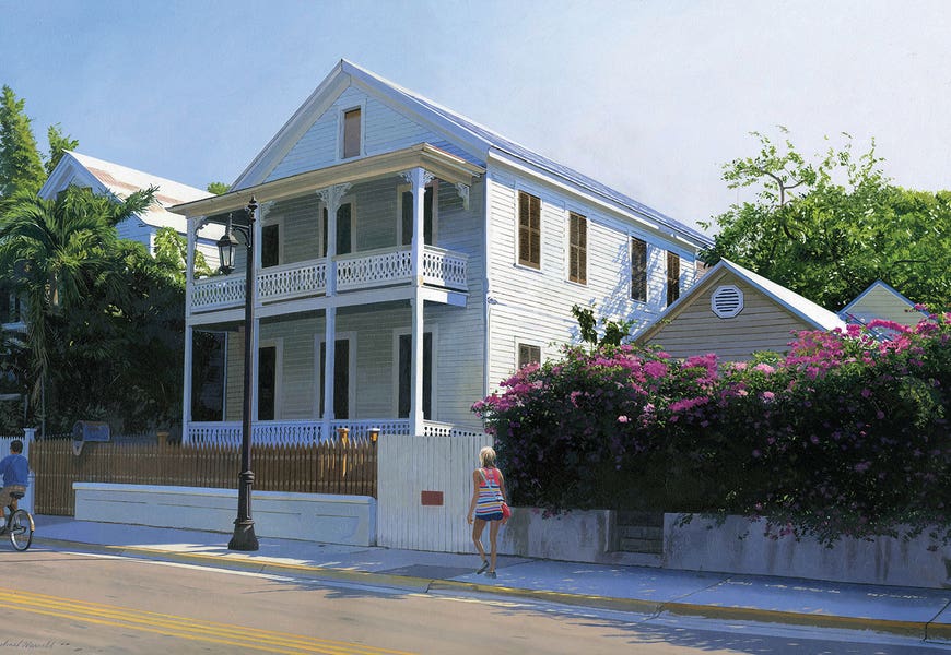Houses At Key West by Michael J. Harrell