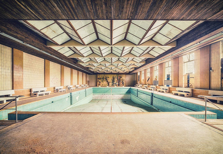 Empty Community Pool by Michael Schwan