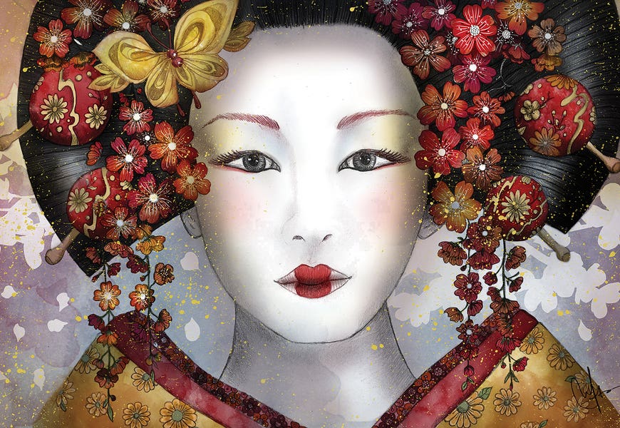 Becoming A Geisha by Marine Loup