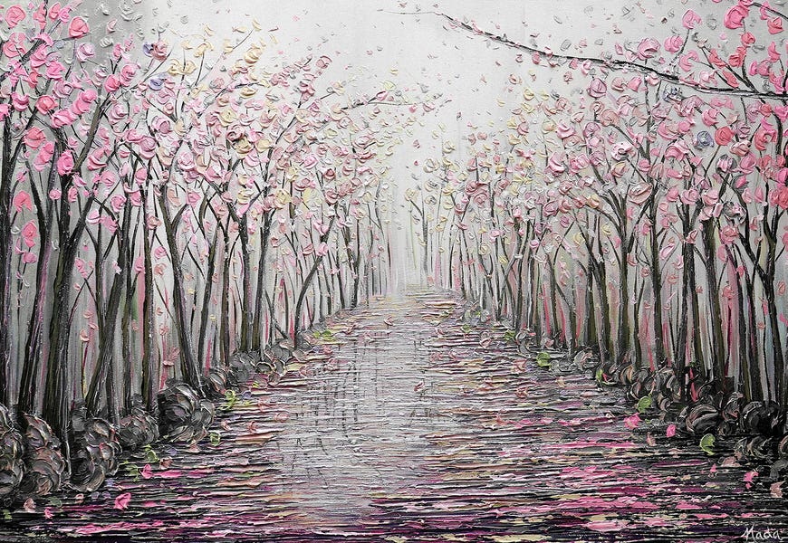 My Hope - Pink Gray by Nada Khatib