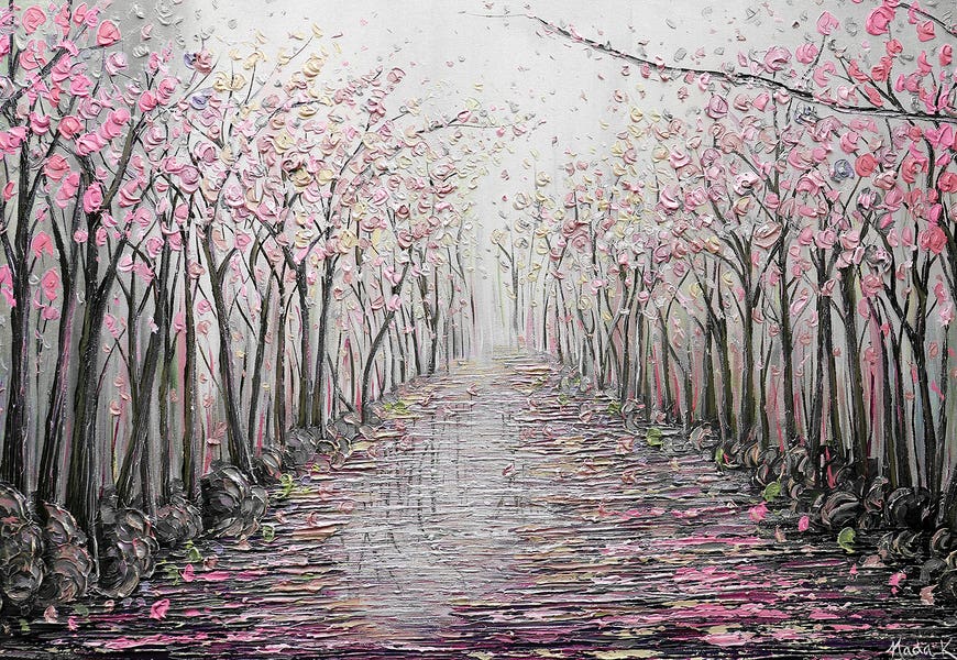 My Hope - Pink Gray by Nada Khatib