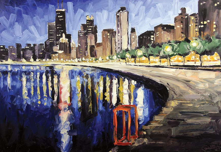 Lake Shore From Lincoln Park by Roger Disney