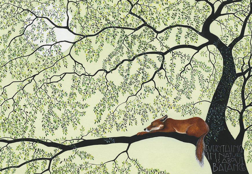 Everything In Nature Is About Balance by Sam Cannon Art