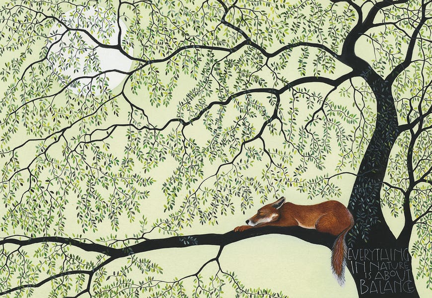 Everything In Nature Is About Balance by Sam Cannon Art 