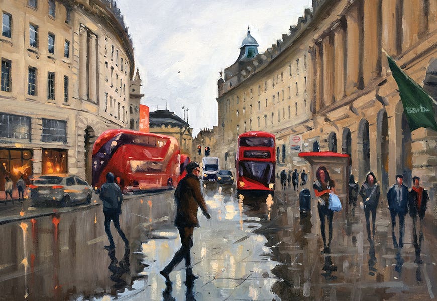 After Rain In Regent Street by Swarup Dandapat