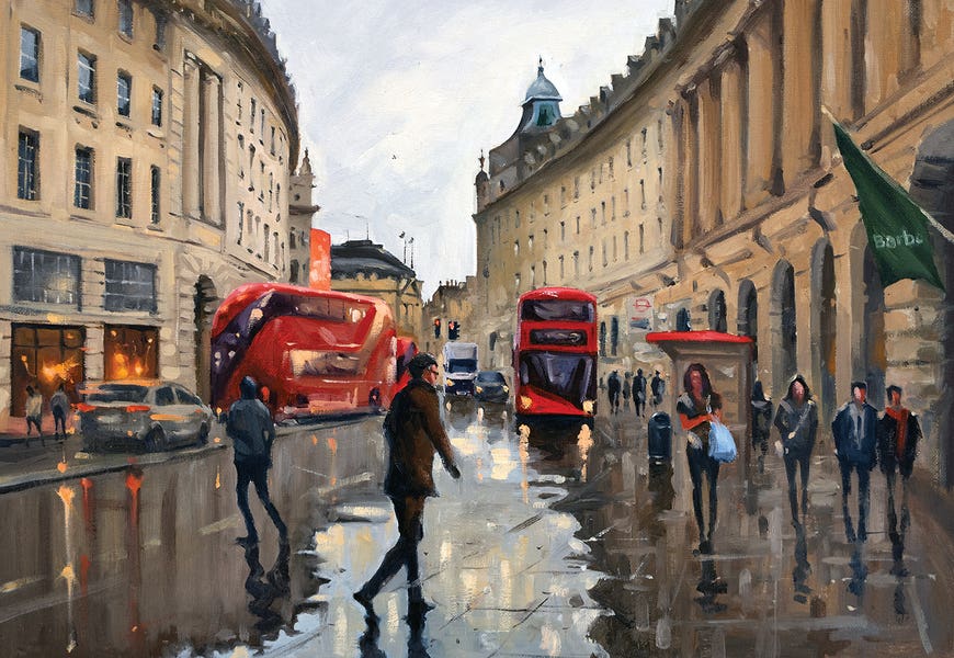 After Rain In Regent Street by Swarup Dandapat