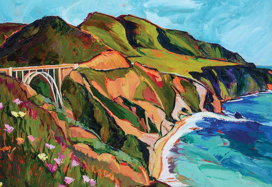 California Coastline by Maxine Shore