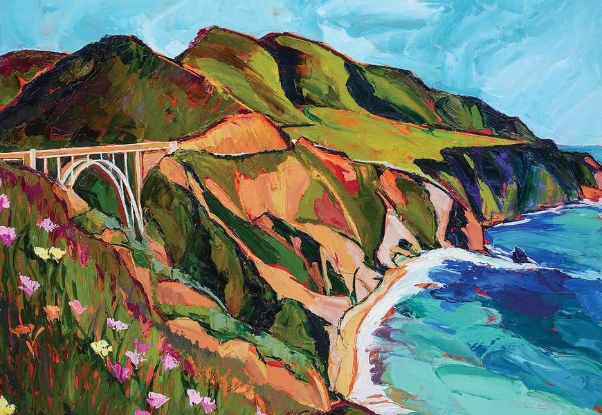 California Coastline by Maxine Shore