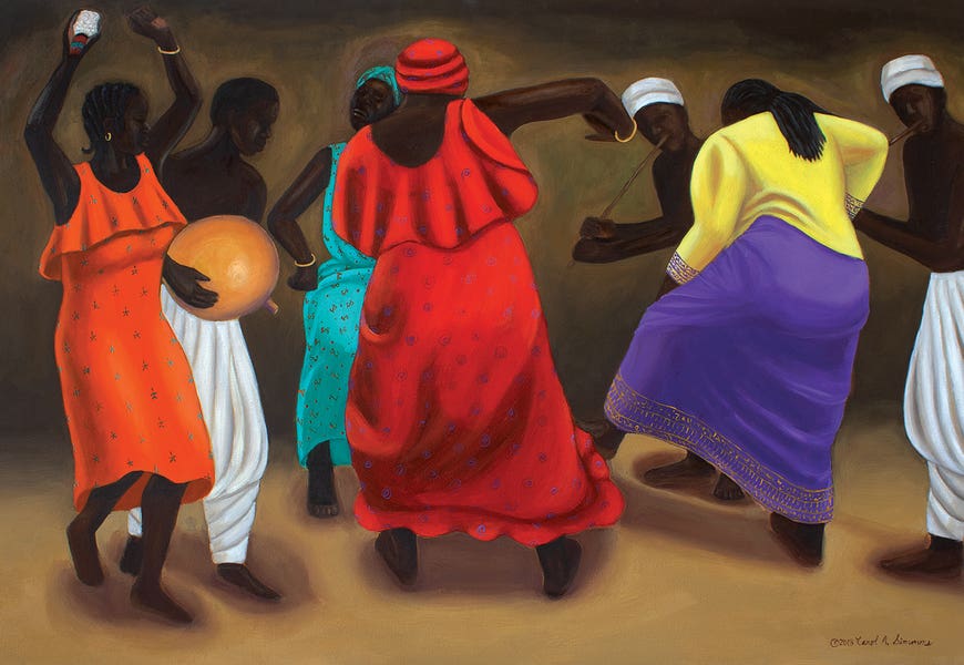 African Dancers by Carol A. Simmons