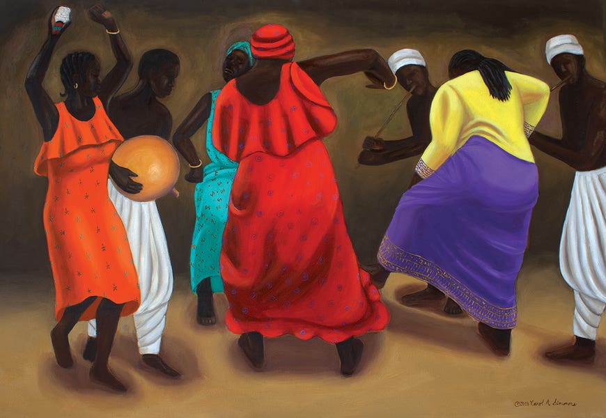 African Dancers by Carol A. Simmons