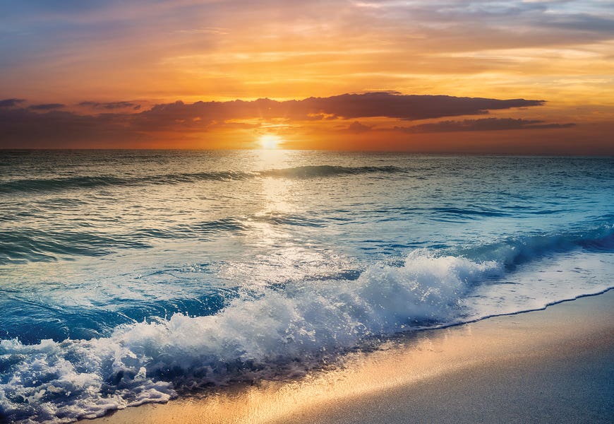 Beach Sunrise In South Florida by Susanne Kremer