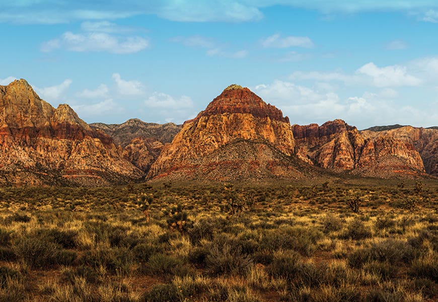 Mountain Range In Red Rock Canyon Nevada by Susan Richey
