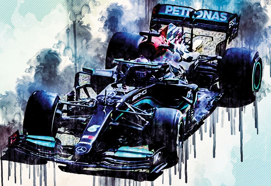 Lewis Hamilton 2021 Mercedes-Amg F1 W12 Mercedes-Amg Petronas Formula One Team British Racing Drivers Formula 1 by Sissy Angelastro