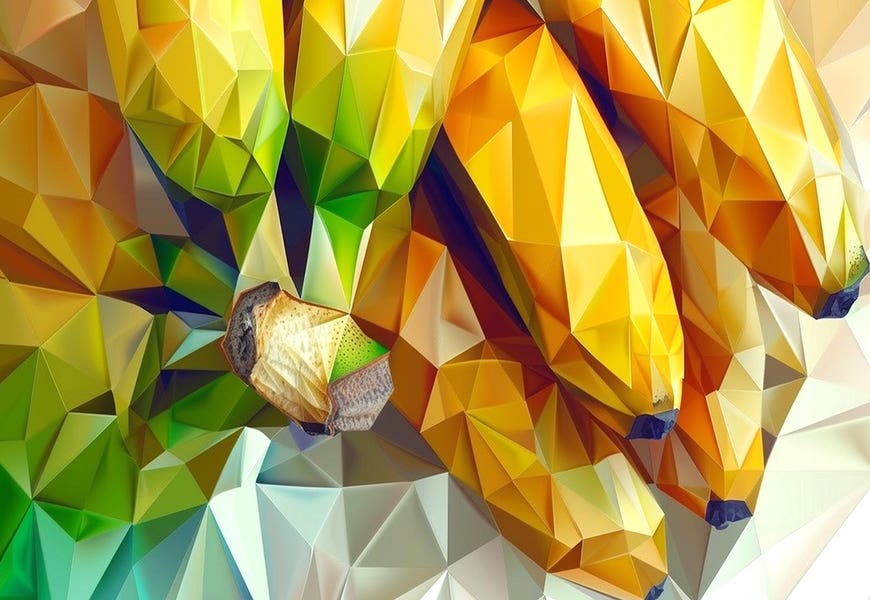 Bananas, Tropical Fruit, Still Life by Maria Tuzhilkina