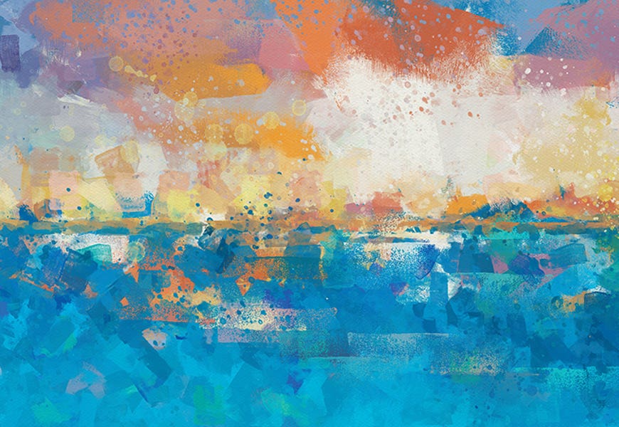 Sunset Seascape I by Erik Van Credi