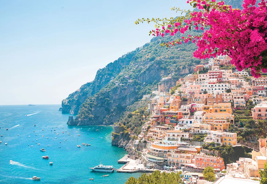 Perfectly Pink Positano Beach by Victoria's Stories