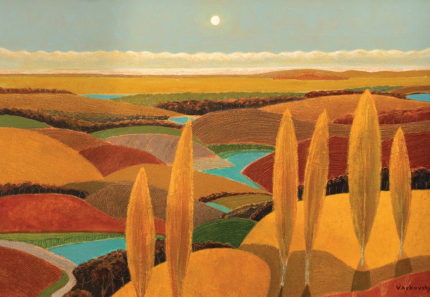 Poplar Hill In Dunes by Vadim Vaskovsky