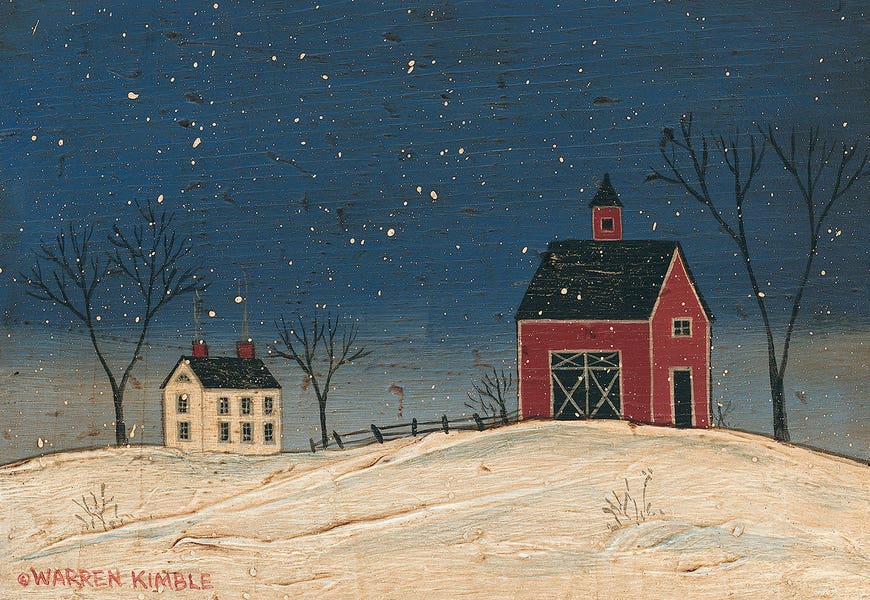 Winter Farm II by Warren Kimble