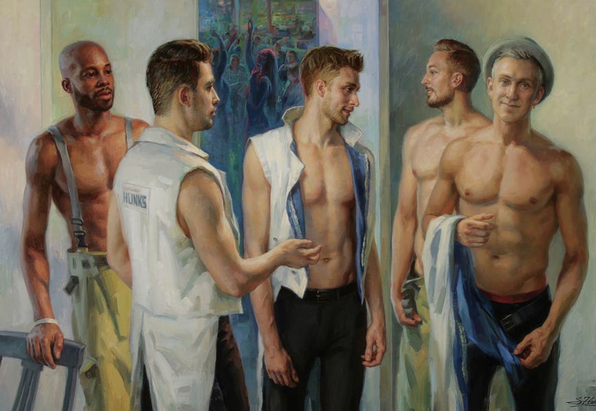 Back Stage Scandinavian Hunks by Serguei Zlenko