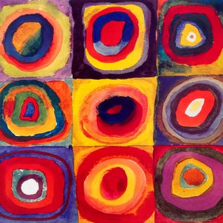 Squares with Concentric Circles by Wassily Kandinsky