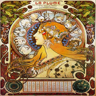 Zodiac (1896) by Alphonse Mucha