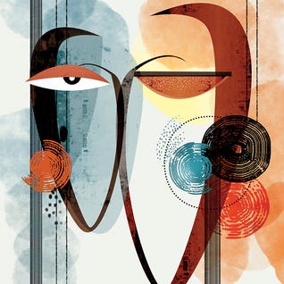 Mid-Century Modern Living Room Art