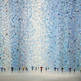 Little Umbreallas by Ekaterina Ermikina