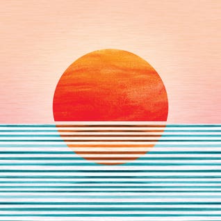 Minimalist Sunset by Modern Tropical