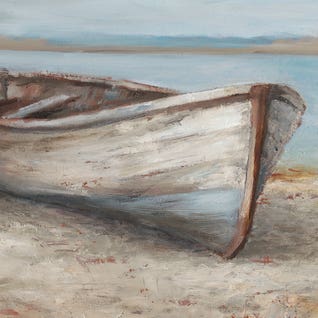 Whitewashed Boat I by Ethan Harper
