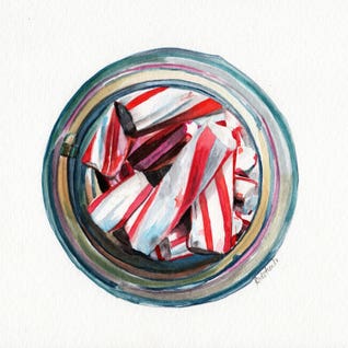 Ball Jar Candy Cane Sticks by Jennifer Redstreake