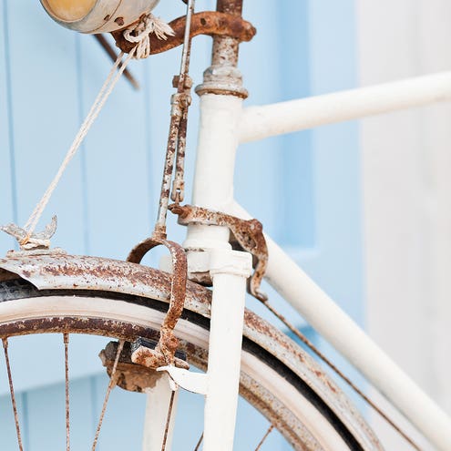 Rusty Bicycle by Honeymoon Hotel