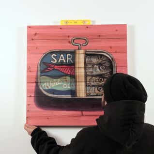 How to Hang Your Wood Art Print 3