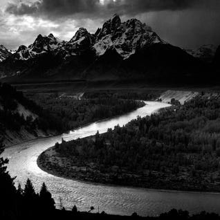 The Tetons - Snake River by Ansel Adams