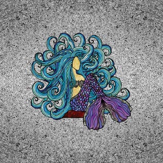 Blue Mermaid by Angelika Parker