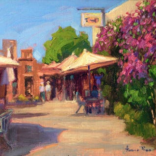 Cafe Bougainvillea by Aruna Rao