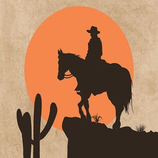 Cowboy Sun by iCanvas Artist Arrow Wind Prints