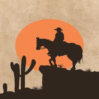 Cowboy Sun by iCanvas Artist Arrow Wind Prints