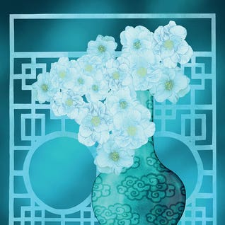 In A Cloud of Camellias by iCanvas Artist Anthony Van Lam