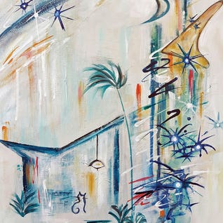 Midcentury Modern Bliss I by Angela Bisson