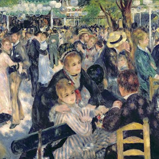 Ball at the Moulin de la Galette, 1876 by Pierre-Auguste Renoir