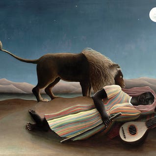 The Sleeping Gypsy, 1897 by Henri Rousseau