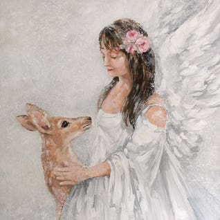 Snow Fawn by Debi Coules