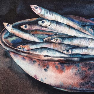 Fish In A Bowl by Delnara El