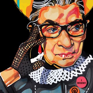 Ruth Bader Ginsburg by Domonique Brown