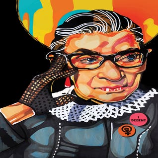 Ruth Bader Ginsburg by Domonique Brown
