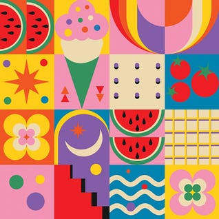 Summer Time by iCanvas Artist Jen Du